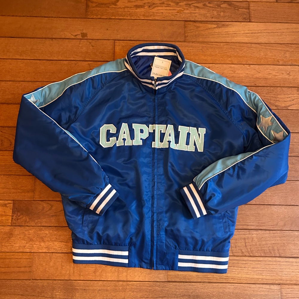Varsity Captain bomber jacket NWT